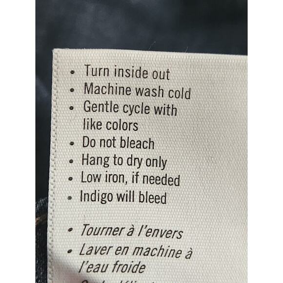 Paige Jeans Women's Sz 33" High Rise Manhattan Straight Frayed Hem Stretch - Picture 9 of 12